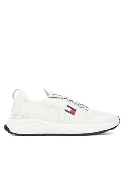 Tommy Jeans Sneakersy Tjm Runner Knitted EM0EM01580 Écru ze sklepu MODIVO w kategorii Buty sportowe męskie - zdjęcie 183751593