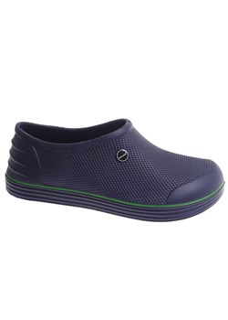 Kalosze damskie piankowe krótkie granatowo zielone /G9-1 17795 T18-45/ ze sklepu Pantofelek24.pl w kategorii Kalosze damskie - zdjęcie 183753784