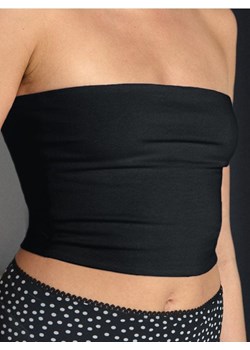 Sinsay - Top typu bandeau w stylu basic - czarny ze sklepu Sinsay w kategorii Bluzki damskie - zdjęcie 183754293