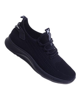 Lekkie granatowe męskie sneakersy /D1-2 17761 GF285/ ze sklepu Pantofelek24.pl w kategorii Buty sportowe męskie - zdjęcie 183754564