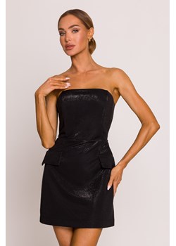 Sukienka gorsetowa mini - czarna ze sklepu Cudmoda w kategorii Sukienki - zdjęcie 183754622