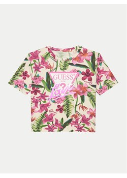Guess T-Shirt J5GI10 K6YW4 Kolorowy Regular Fit ze sklepu MODIVO w kategorii Bluzki dziewczęce - zdjęcie 183756394