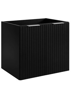 Czarna szafka dwudrzwiowa łazienkowa 60 cm S7-S19 ze sklepu Edinos.pl w kategorii Szafki i regały łazienkowe - zdjęcie 183756934