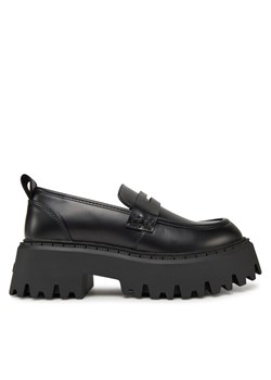 Loafersy Buffalo Aspen Loafer 1624079 Czarny ze sklepu eobuwie.pl w kategorii Lordsy damskie - zdjęcie 183758273