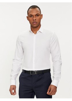 Calvin Klein Koszula Tonal Structure K10K112592 Biały Slim Fit ze sklepu MODIVO w kategorii Koszule męskie - zdjęcie 183758772