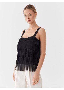 Sisley Top 5AM2LH00S Czarny Regular Fit ze sklepu MODIVO w kategorii Bluzki damskie - zdjęcie 183758803