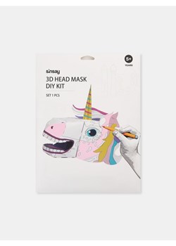 Sinsay - Maska 3D Zestaw DIY do kolorowania - różowy ze sklepu Sinsay w kategorii Zabawki - zdjęcie 183760384