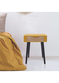 THE HOME DECO FACTORY Stolik nocny w kolorze żółtym - 35 x 48 x 37 cm ze sklepu Limango Polska w kategorii Szafy - zdjęcie 183762010