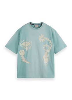 Scotch &amp; Soda Koszulka w kolorze błękitnym ze sklepu Limango Polska w kategorii T-shirty męskie - zdjęcie 183762224