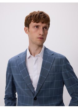 Reserved - Marynarka slim fit w kratę - granatowy ze sklepu Reserved w kategorii Marynarki męskie - zdjęcie 183763390