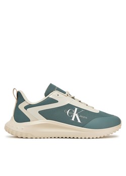 Sneakersy Calvin Klein Jeans Eva Runner Low Lace Ml Mix YM0YM00968 Niebieski ze sklepu eobuwie.pl w kategorii Buty sportowe męskie - zdjęcie 183764372