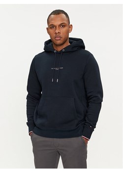 Tommy Hilfiger Bluza Logo MW0MW32673 Granatowy Regular Fit ze sklepu MODIVO w kategorii Bluzy męskie - zdjęcie 183764974