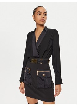 Elisabetta Franchi Sukienka koktajlowa AB-655-46E2 Czarny Regular Fit ze sklepu MODIVO w kategorii Sukienki - zdjęcie 183765000