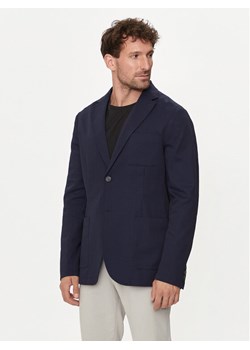 Guess Marynarka M4YN09 WG9Y0 Granatowy Regular Fit ze sklepu MODIVO w kategorii Marynarki męskie - zdjęcie 183765052