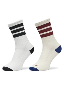 adidas Zestaw 2 par wysokich skarpet unisex Premium Mid Crew IB9170 Kolorowy ze sklepu MODIVO w kategorii Skarpetki damskie - zdjęcie 183765130