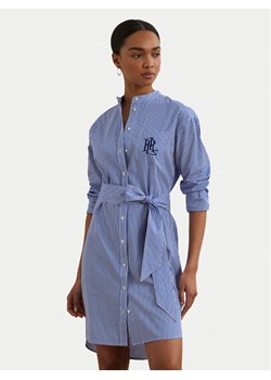 LAUREN RALPH LAUREN Sukienka koszulowa 200963845001 Niebieski Straight Fit ze sklepu MODIVO w kategorii Sukienki - zdjęcie 183765161