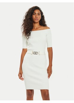 Marciano Guess Sukienka dzianinowa 4BGK08 5618Z Écru Bodycon Fit ze sklepu MODIVO w kategorii Sukienki - zdjęcie 183765172