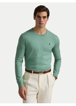 Polo Ralph Lauren Sweter 710890558508 Zielony Slim Fit ze sklepu MODIVO w kategorii Swetry męskie - zdjęcie 183765173