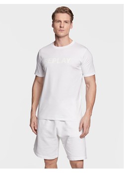 Replay T-Shirt M6462.000.23188P Biały Regular Fit ze sklepu MODIVO w kategorii T-shirty męskie - zdjęcie 183765204