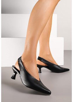 Czarne Sandały Vices na Kaczuszce Typu Slingback Liluriela ze sklepu renee.pl w kategorii Czółenka - zdjęcie 183767751