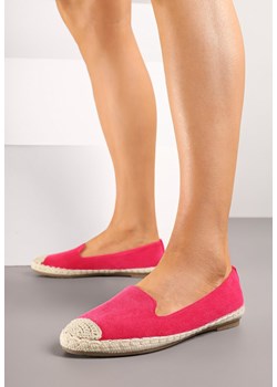 Fuksjowe Espadryle Ozdobione Plecionką Tiaziane ze sklepu born2be.pl w kategorii Espadryle damskie - zdjęcie 183769754