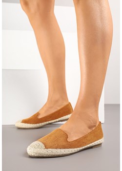 Jasnobrązowe Espadryle Ozdobione Plecionką Tiaziane ze sklepu born2be.pl w kategorii Espadryle damskie - zdjęcie 183769772
