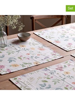 Mint Rugs Podkładki stołowe (2 szt.) w kolorze biało-żółto-zielonym - 50 x 40 cm ze sklepu Limango Polska w kategorii Podkładki na stół - zdjęcie 183770742