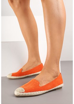 Pomarańczowe Espadryle z Motywem Plecionki Ralomea ze sklepu renee.pl w kategorii Espadryle damskie - zdjęcie 183772552