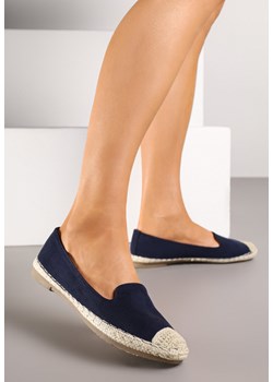 Granatowe Espadryle z Motywem Plecionki Ralomea ze sklepu renee.pl w kategorii Espadryle damskie - zdjęcie 183772570