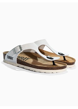 Sunbay Japonki &quot;Camelia&quot; w kolorze białym ze sklepu Limango Polska w kategorii Klapki damskie - zdjęcie 183773092
