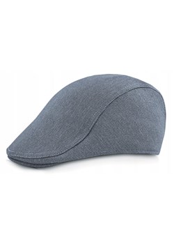 Lekki Kaszkiet Męski - Pako Jeans - Niebieska, Mikrowzór CPAPJNSKASZKIET102003 ze sklepu JegoSzafa.pl w kategorii Kaszkiety męskie - zdjęcie 183773983