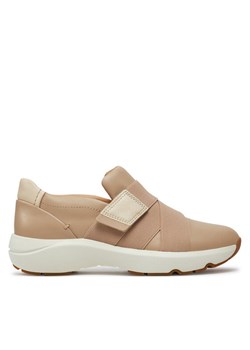 Sneakersy Clarks Tivoli Strap 26177813 Beżowy ze sklepu eobuwie.pl w kategorii Buty sportowe damskie - zdjęcie 183775292