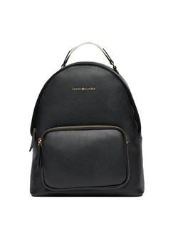 Plecak Tommy Hilfiger Th Logotape Backpack AW0AW17471 Czarny ze sklepu eobuwie.pl w kategorii Plecaki - zdjęcie 183775301