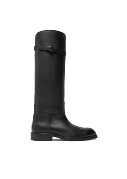 Kozaki Polo Ralph Lauren 818959252002 Czarny ze sklepu eobuwie.pl w kategorii Kozaki damskie - zdjęcie 183775580