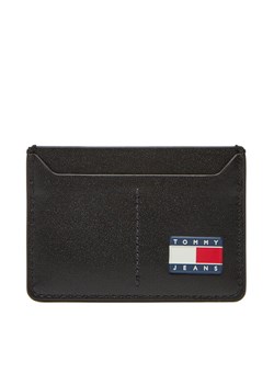 Etui na karty kredytowe Tommy Jeans Tjm Heritage Leather Cc Holder AM0AM13410 Czarny ze sklepu eobuwie.pl w kategorii Portfele męskie - zdjęcie 183775640