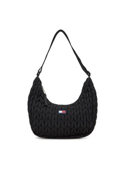 Torebka Tommy Jeans Tjw Urban Quilted AW0AW17546 Czarny ze sklepu eobuwie.pl w kategorii Listonoszki - zdjęcie 183775654