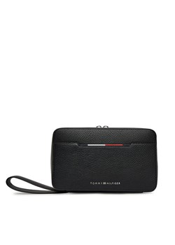 Tommy Hilfiger Kosmetyczka Th Central Washbag AM0AM13524 Czarny ze sklepu MODIVO w kategorii Kosmetyczki - zdjęcie 183778391