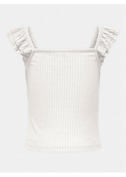 Kids ONLY Top Nella 15317829 Biały Slim Fit ze sklepu MODIVO w kategorii Bluzki dziewczęce - zdjęcie 183778394
