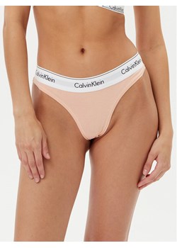 Calvin Klein Underwear Stringi 0000F3786E Pomarańczowy ze sklepu MODIVO w kategorii Majtki damskie - zdjęcie 183778544