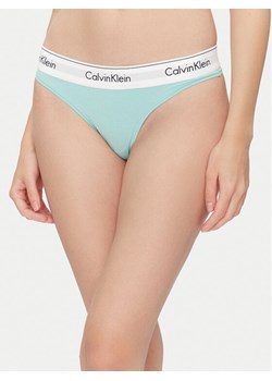 Calvin Klein Underwear Stringi 0000F3786E Zielony ze sklepu MODIVO w kategorii Majtki damskie - zdjęcie 183778604