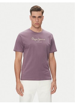 Pepe Jeans T-Shirt Eggo N PM508208 Fioletowy Regular Fit ze sklepu MODIVO w kategorii T-shirty męskie - zdjęcie 183778651