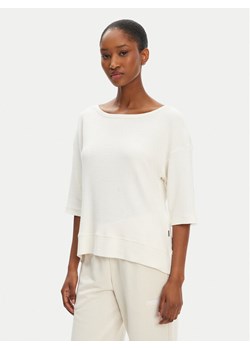 BOSS Bluzka Ottoman 50540029 Écru Relaxed Fit ze sklepu MODIVO w kategorii Bluzki damskie - zdjęcie 183778691