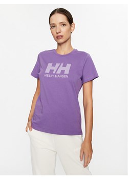 Helly Hansen T-Shirt Logo 34112 Fioletowy Regular Fit ze sklepu MODIVO w kategorii Bluzki damskie - zdjęcie 183778722