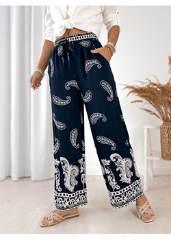 spodnie velmira granatowe xl/xxl ze sklepu UBRA w kategorii Spodnie damskie - zdjęcie 183781471