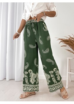 spodnie velmira zielone xl/xxl ze sklepu UBRA w kategorii Spodnie damskie - zdjęcie 183781481