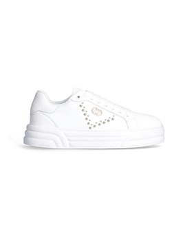 Liu Jo Skórzane sneakersy w kolorze białym ze sklepu Limango Polska w kategorii Buty sportowe damskie - zdjęcie 183781784