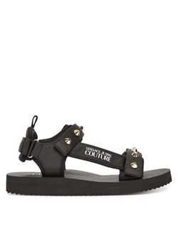 Versace Jeans Couture Sandały 78YA3S7C Czarny ze sklepu MODIVO w kategorii Sandały męskie - zdjęcie 183782464