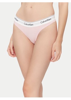 Calvin Klein Underwear Stringi 0000F3786E Różowy ze sklepu MODIVO w kategorii Majtki damskie - zdjęcie 183782521