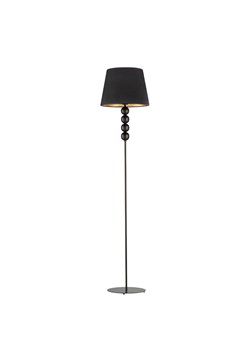 Czarna lampa stojąca do salonu SEUL VELUR w nowoczesnym stylu ze sklepu Lysne w kategorii Lampy podłogowe - zdjęcie 183783393