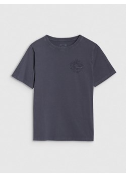 Damski t-shirt z nadrukiem 4F 4FWSS25TTSHF1988 - szary ze sklepu Sportstylestory.com w kategorii Bluzki damskie - zdjęcie 183785420
